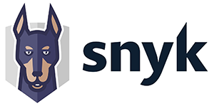 snyk logo with dog and black title