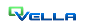 Qvella ble green title logo