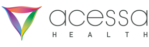 Acessa colorful black logo title