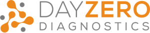 Day zero diagnostics orange gray title logo