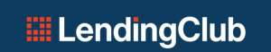 Lending club logo orange white title