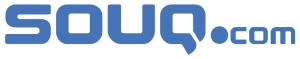 Souq.com souq blue white logo white title